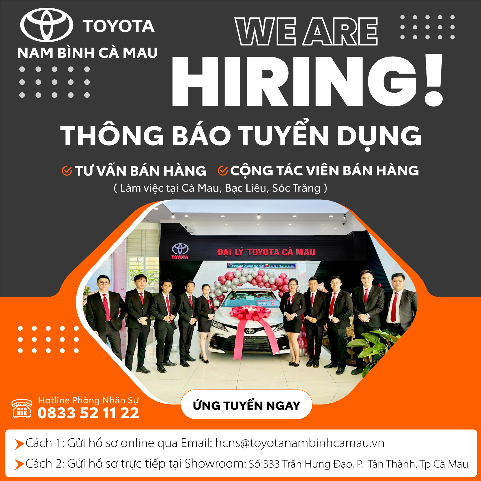 Tuyển Dụng Toyota Nam Bình Cà Mau